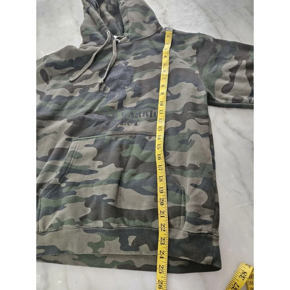 Independent Trading Company Mens Small Forest Camo Midweight Hooded Pullover - Picture 5 of 9